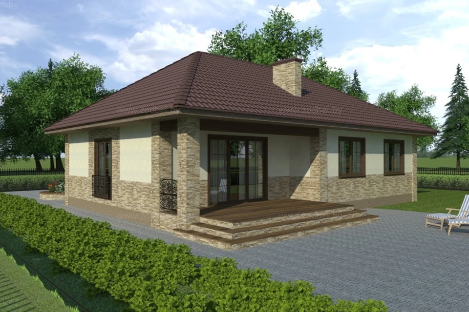 Проект каркасного дома Фаворит к