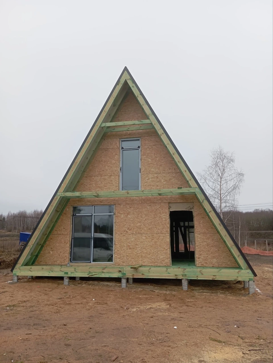 Дом-Шалаш в Беларуси. A-frame