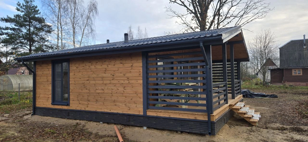 Строительство одноэтажного каркасного дома