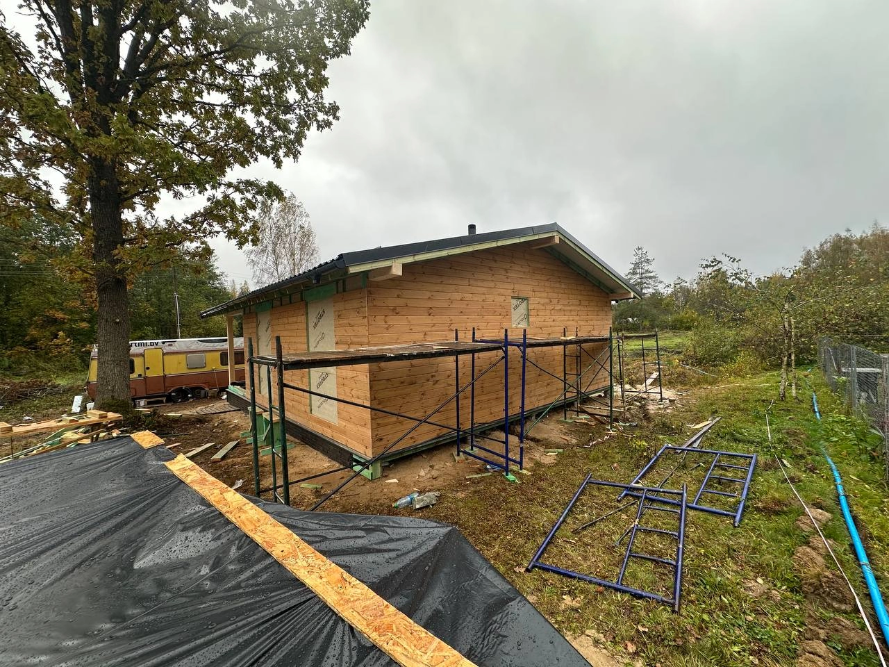 Строительство одноэтажного каркасного дома