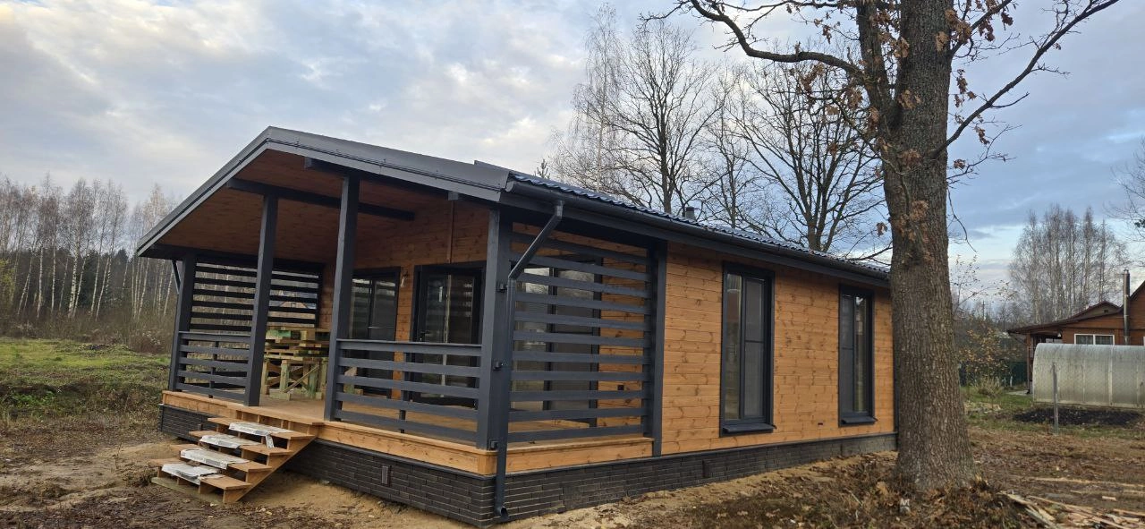 Строительство одноэтажного каркасного дома