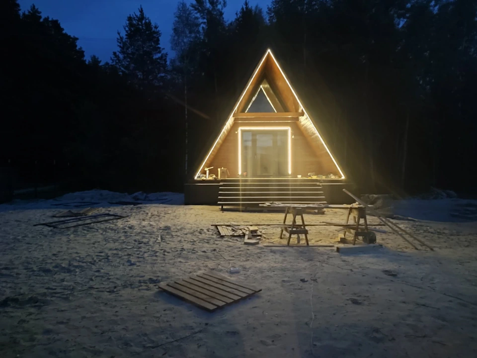 Строительство A-frame домов в Минске и по всей Беларуси