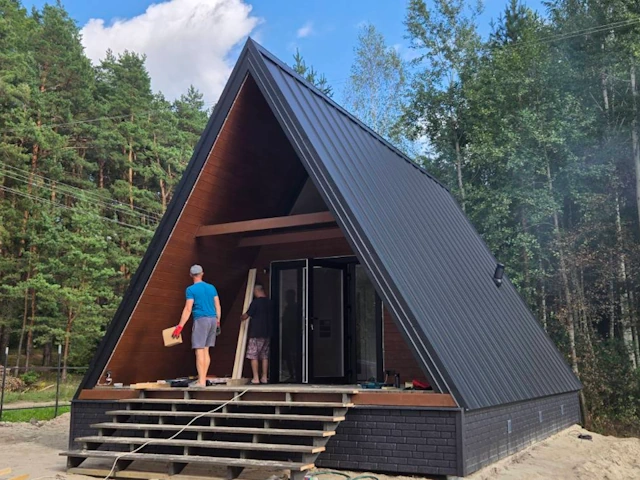 Строительство дома A-Frame