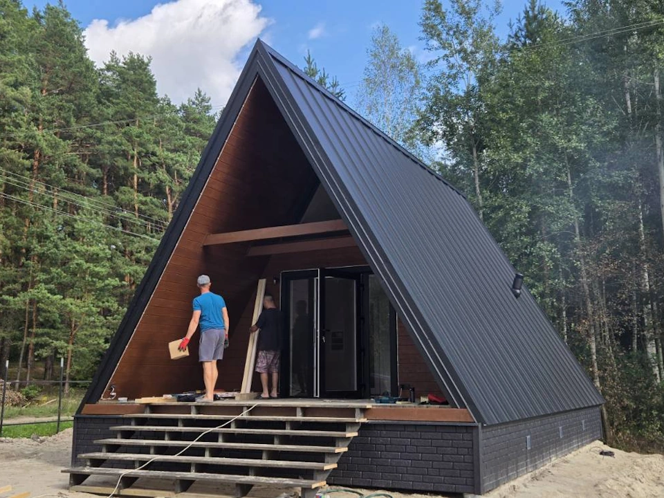 Строительство A-frame домов в Минске и по всей Беларуси