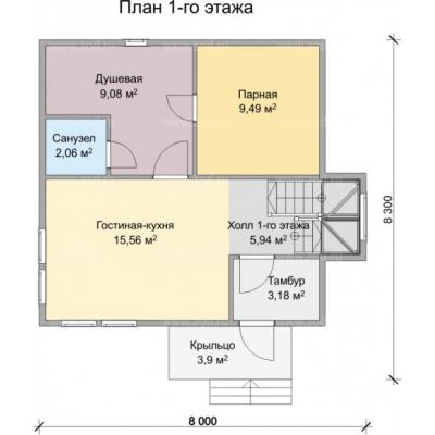Планировка Карелия 2К- 150