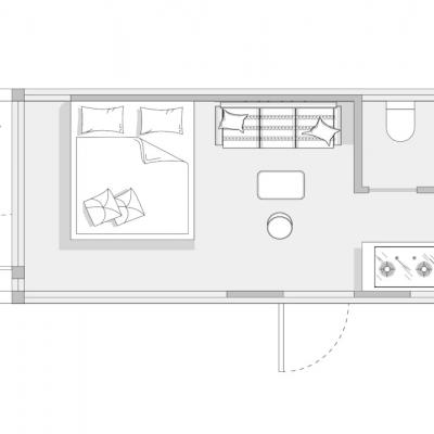 Планировка Capsule House K50