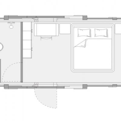 Планировка Tiny House C30