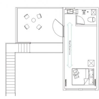 Планировка Apple Cabin D50