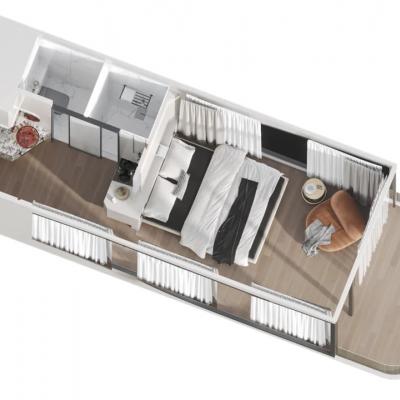 Планировка Capsule Tiny House N50