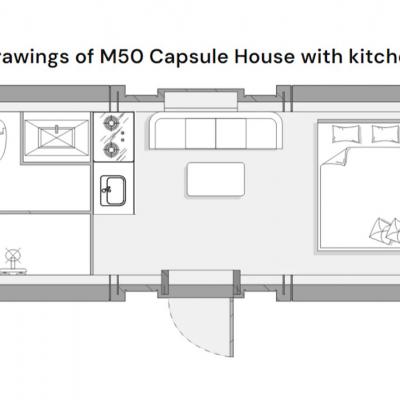 Планировка Space Capsule House M50