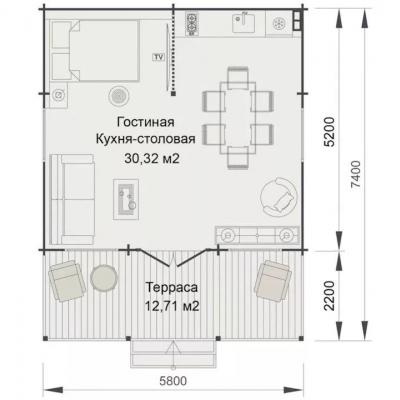 Планировка Рябина