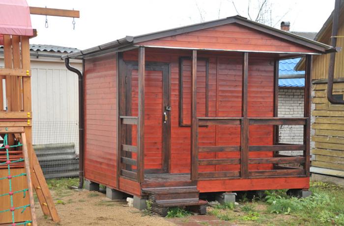 Бытовка 3.0×2.0 + терраса 3.0×1.0